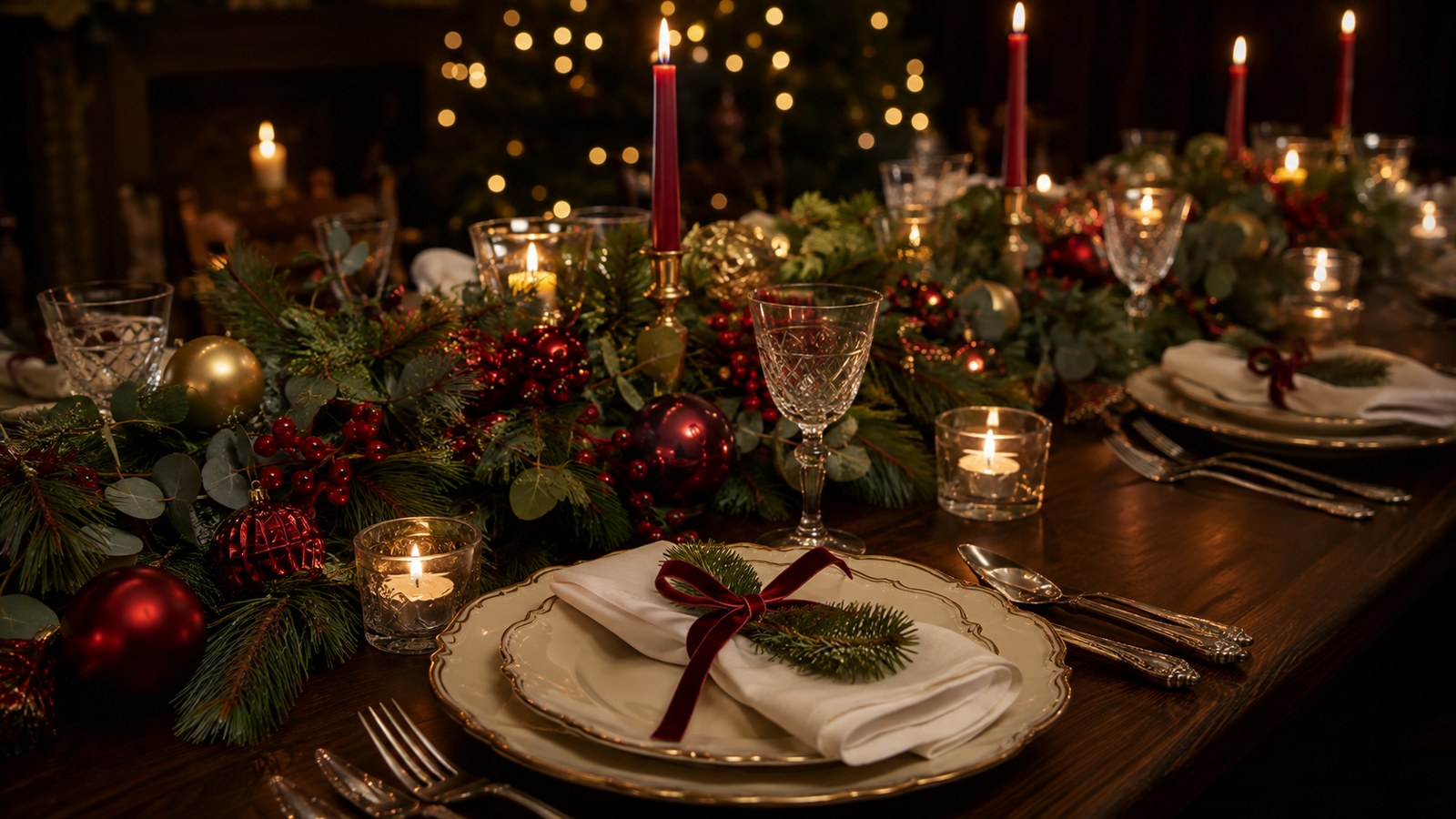 Mesa de Natal simples: como montar uma mesa bonita sem complicar