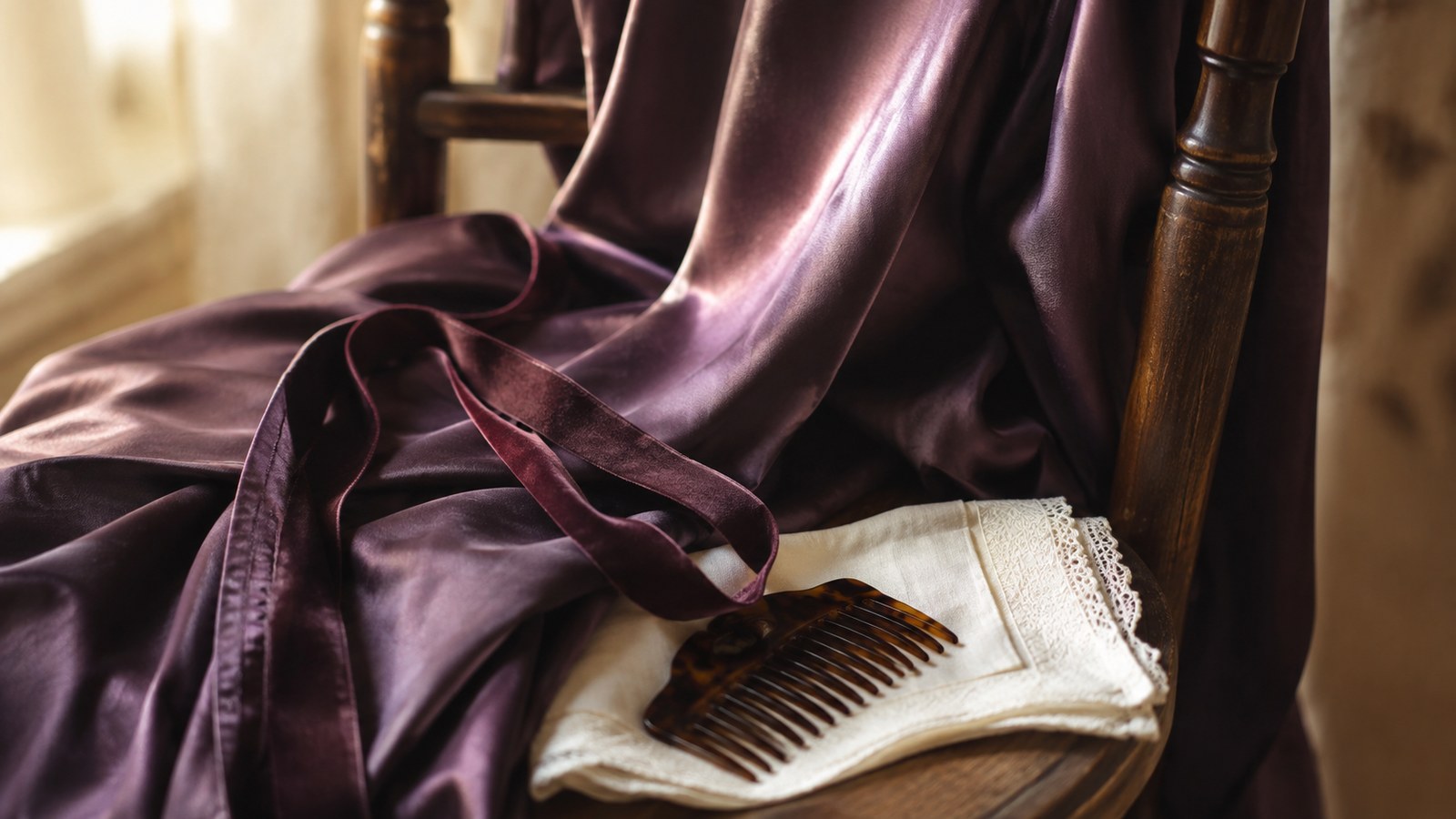 Existiu um vestido feito só para receber gente em casa. Era sem espartilho.